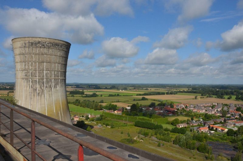 Vue d'en haut de la centrale thermique d'Hornaing