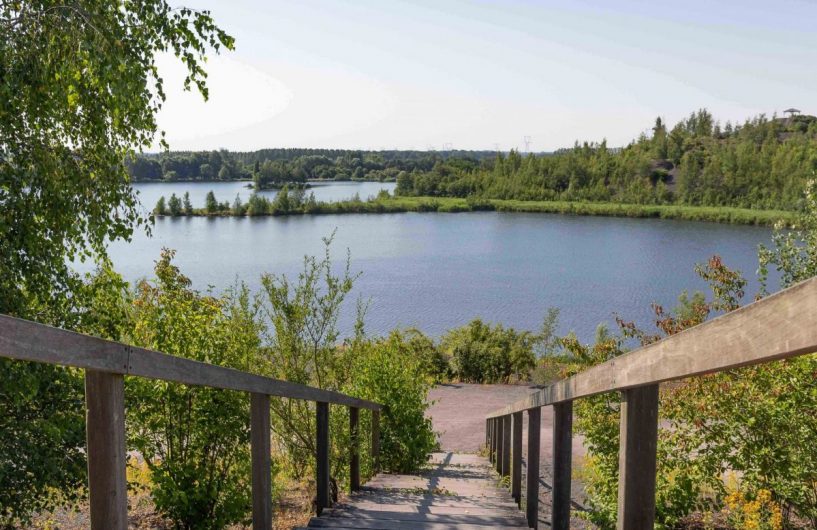 Vue du lac du terril des Argales ©Karen Saint-Patrice