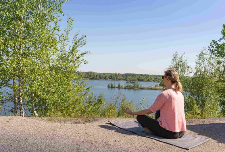 Méditation sur le terril de Rieulay.