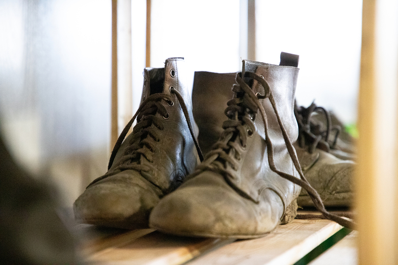 tournage de Germinal chaussures