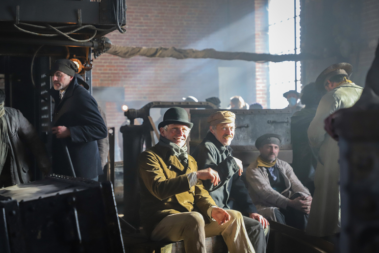 tournage de Germinal figurants scène