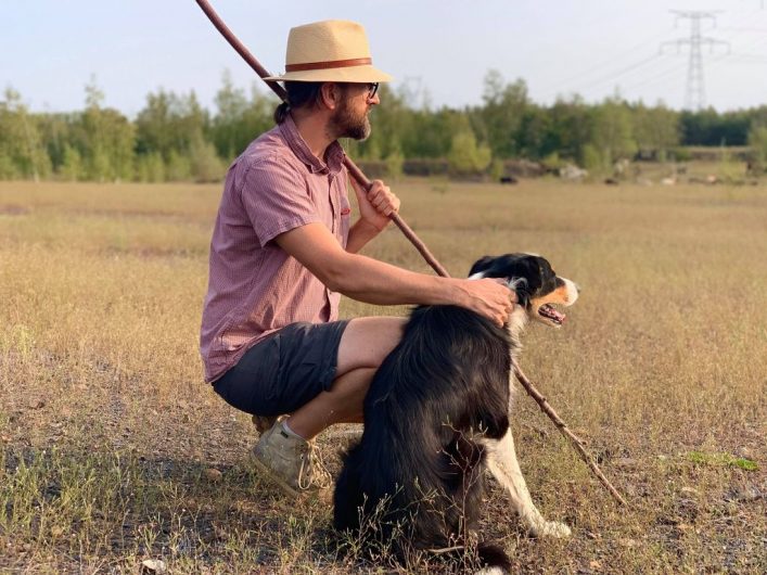 Julien Graf et Fax son border collie