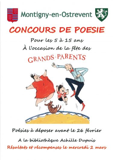 Affiche concours poesie