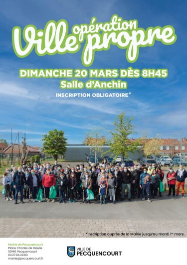 Affiche ville propre Pecquencourt