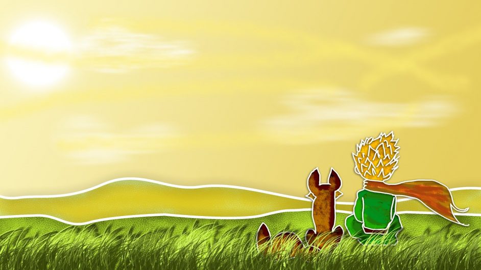 L’image représente un dessin du chef d’œuvre Le Petit Prince.